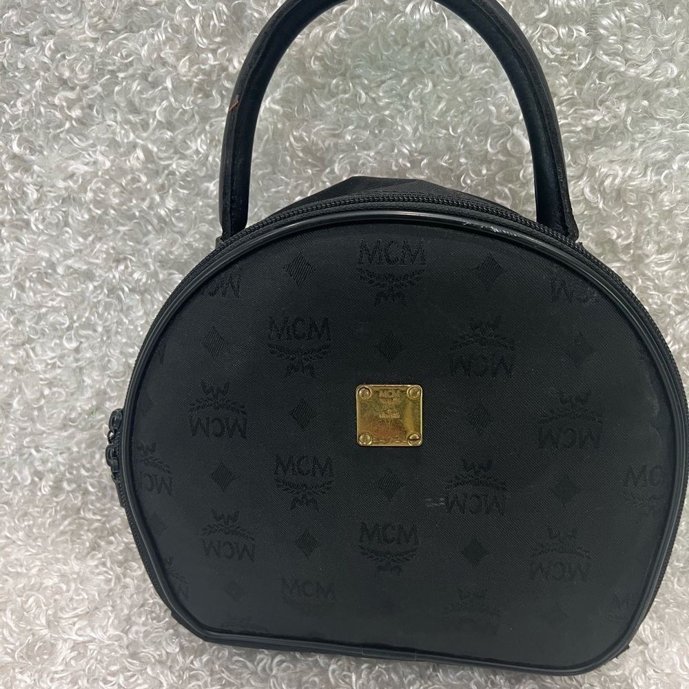 MCM Monogram Casual Style Canvas Handbag.